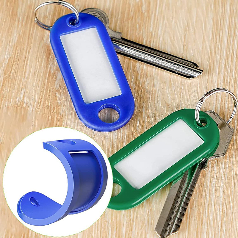 Key Identifiers Tags 50pcs Key Tags with Ring Plastic Portable Key