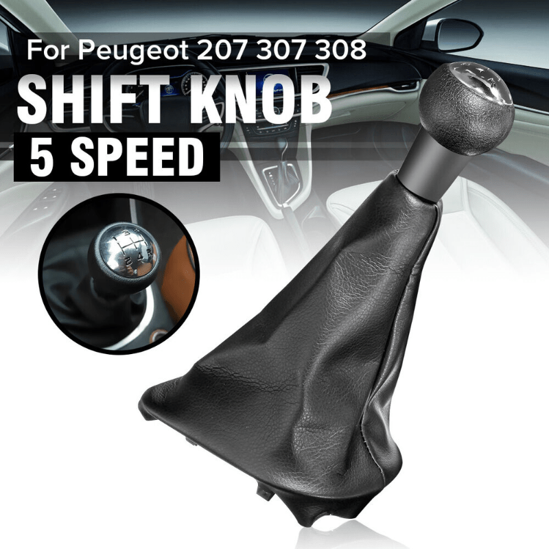 5 geschwindigkeit Schaltknauf Shifter Hebel Stick Boot Gamasche für Peugeot  206 207 - AliExpress