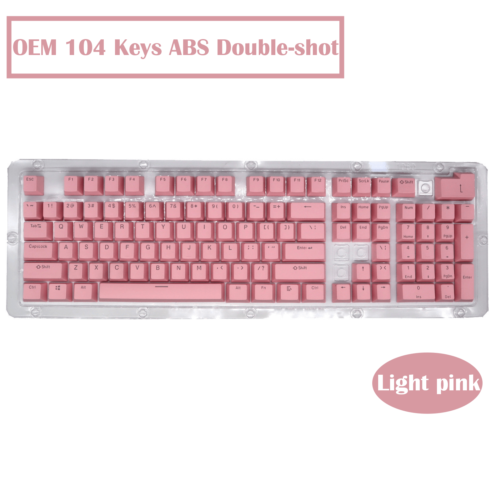 Oem Profile Keycaps 104 Keys Abs Double shot Diy Custom Temu