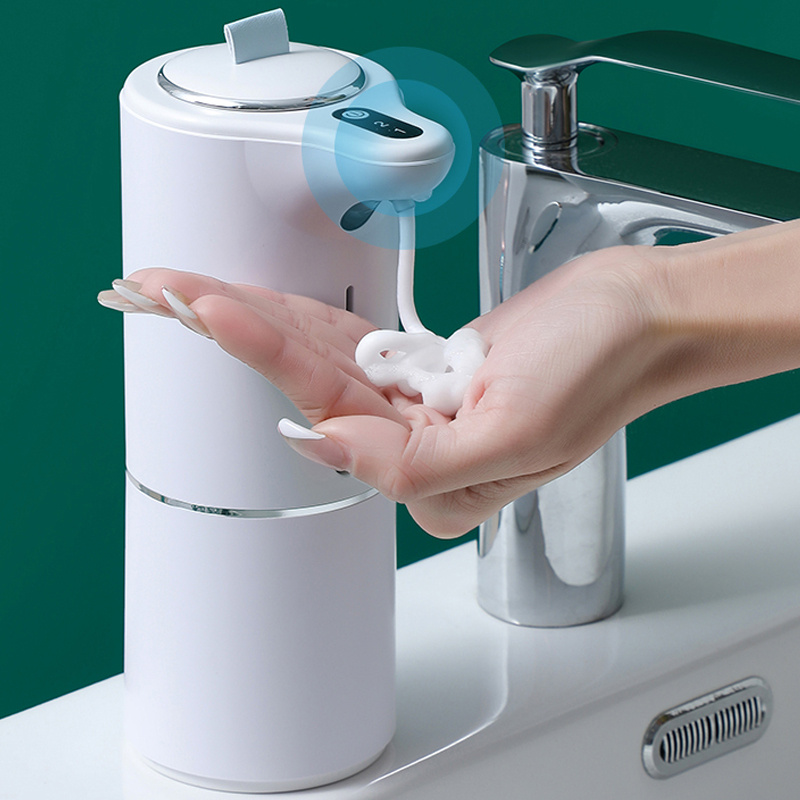 Dispensador automático de jabón líquido, dispensador de jabón de manos sin  contacto para baño con 5 niveles ajustables, dispensador de jabón manos