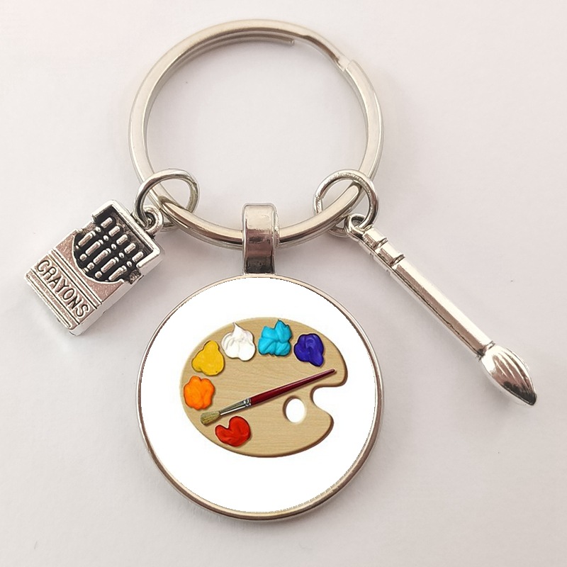 Artist Paint Palette Keychain, Paint Brush Keychain, Artist Keychain, Art  Palette Charm Keychain, Paint Palette Charm, Paintbrush Charm, Artist Gift