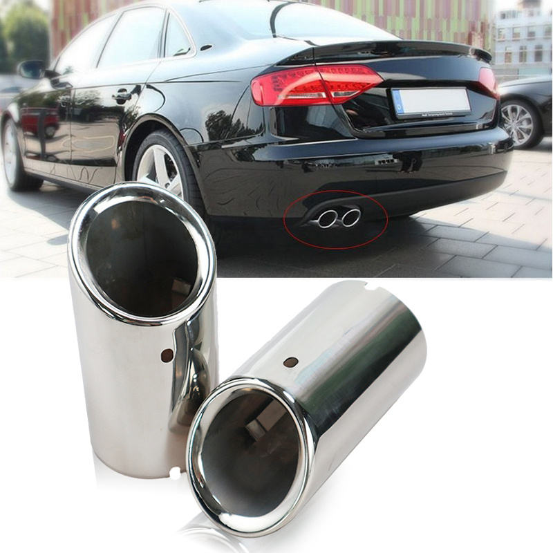 Tail Throat Exhaust For A1 A3 A Q3 Q5 Tail Pipe Car Exhaust Pipe Muffler Tip Accessories - Temu