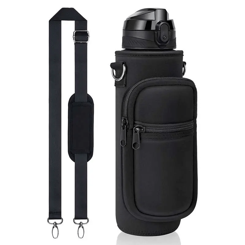 Water Bottle Travel Case with Strap