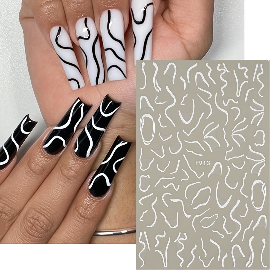 3D Nail Art Accessories - Gold Letter Nail Stickers – Divine Designz Nail  Salon