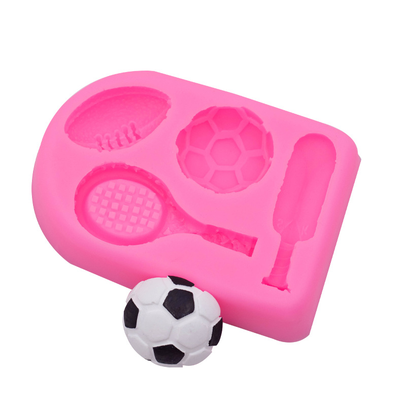 Ice Soccer Ball Molds Silicone Ice Cube Mould for Bars and Kitchen