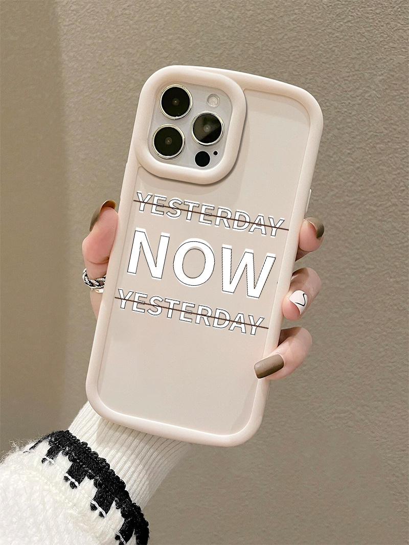 Чехол для телефона с белым буквенным принтом для Apple - Temu Kazakhstan