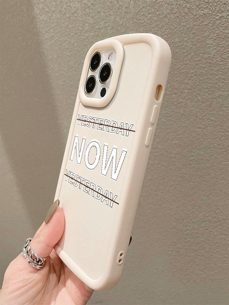 Чехол для телефона с белым буквенным принтом для Apple - Temu Kazakhstan