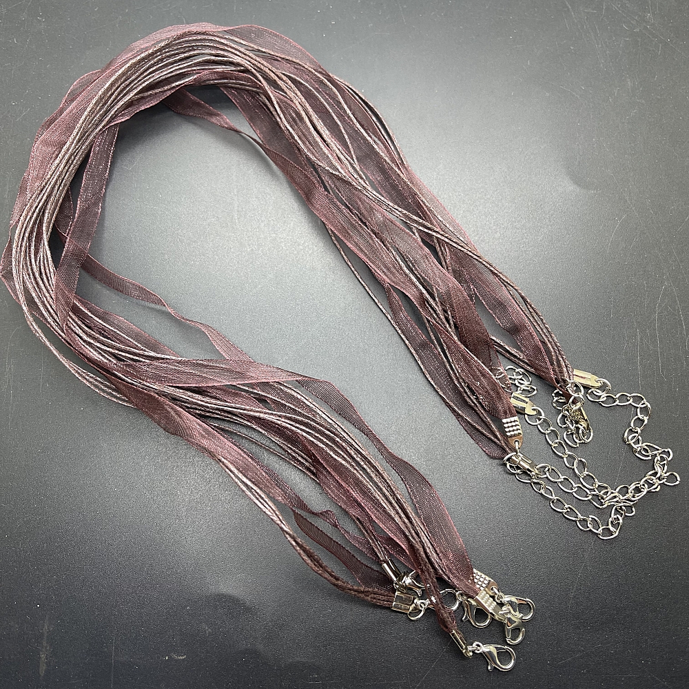 Colorful Necklace Rope Ribbon Leather Pendant Rope With - Temu