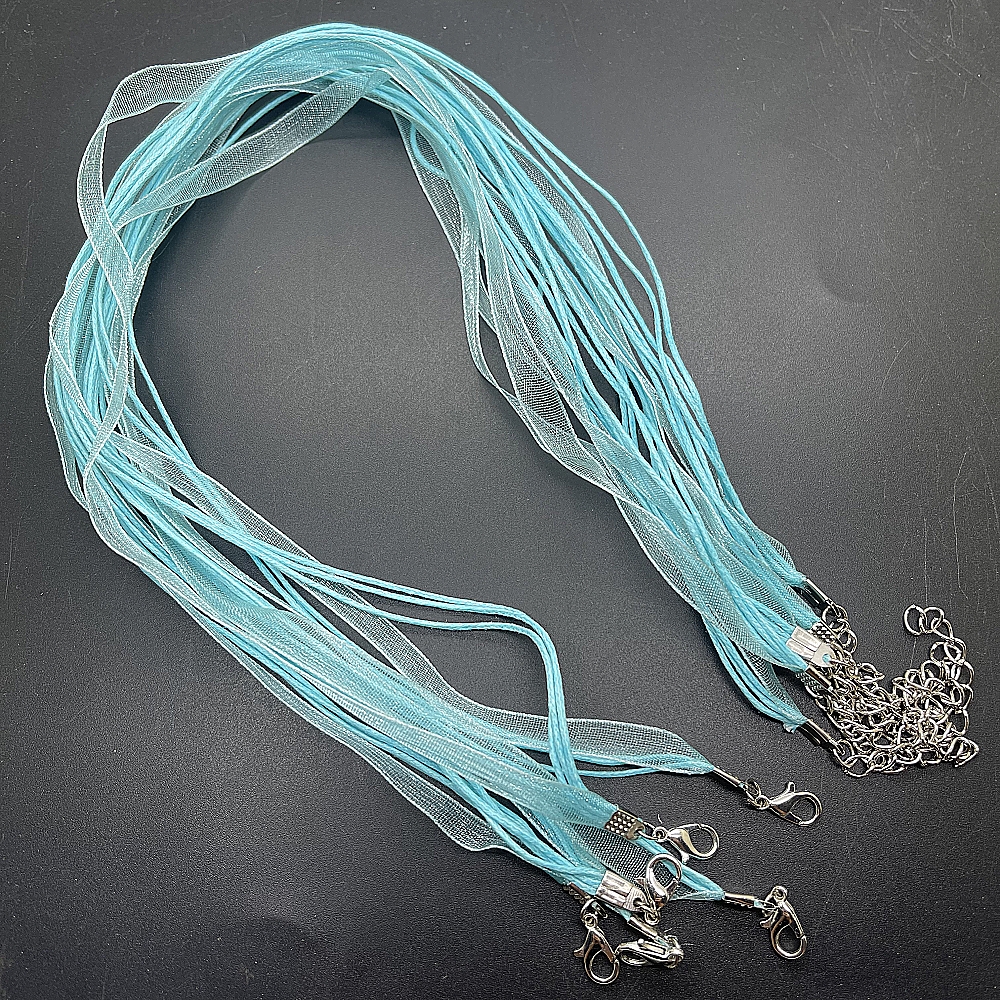 Colorful Necklace Rope Ribbon Leather Pendant Rope With - Temu