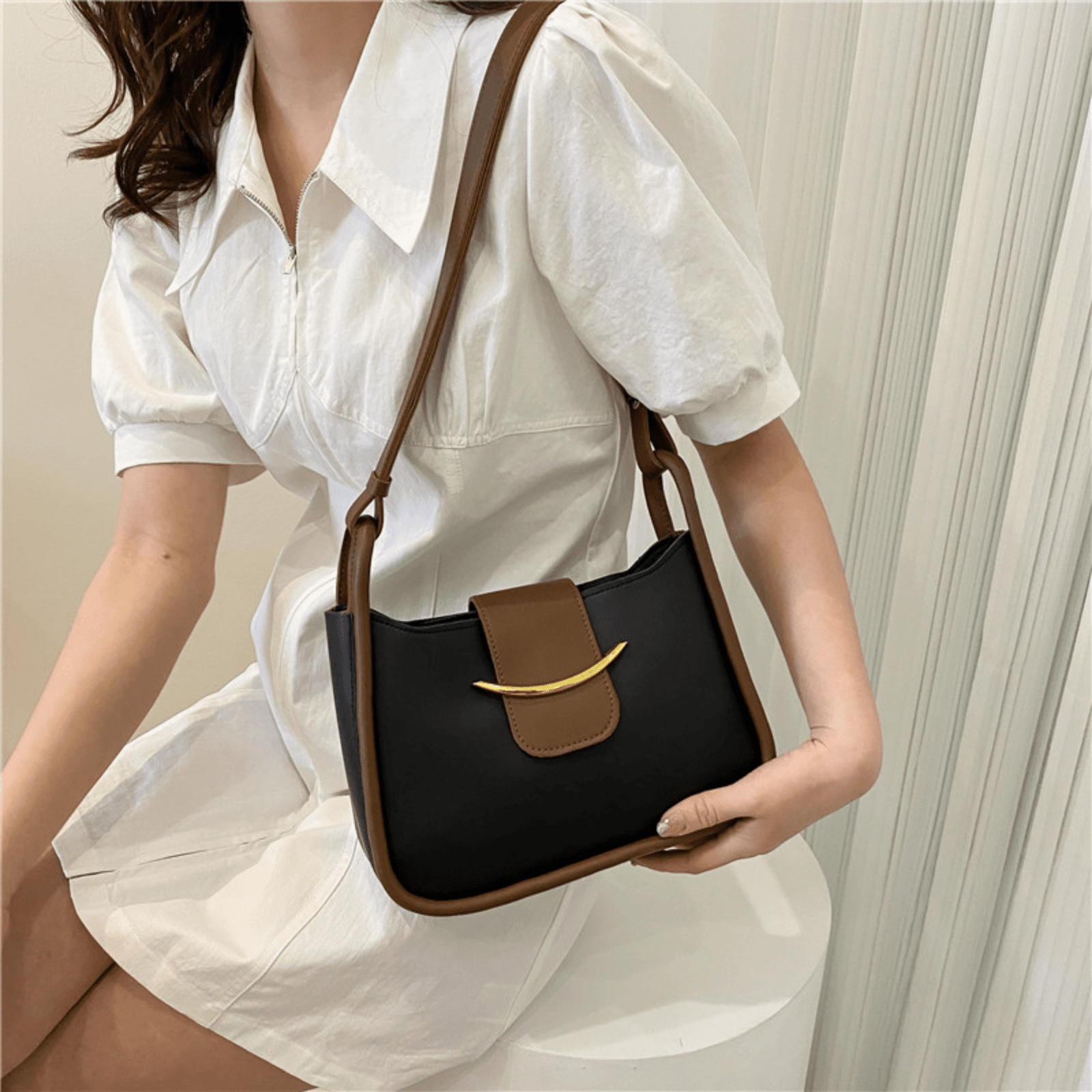 High Quality Women Small Pu Leather Handbags Tote Bags Fashion
