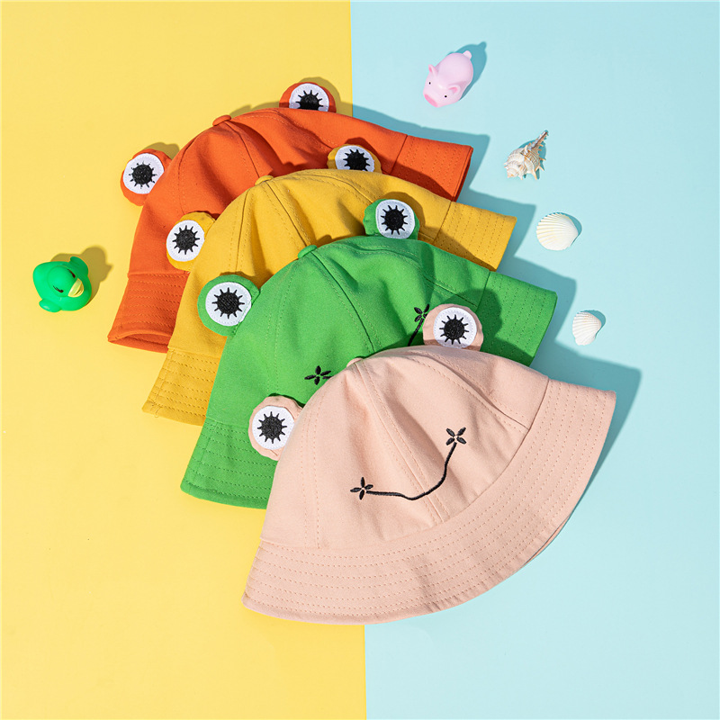 Frog Hat for Adult Teens, Cute Frog Bucket Hat, Foldable Cotton
