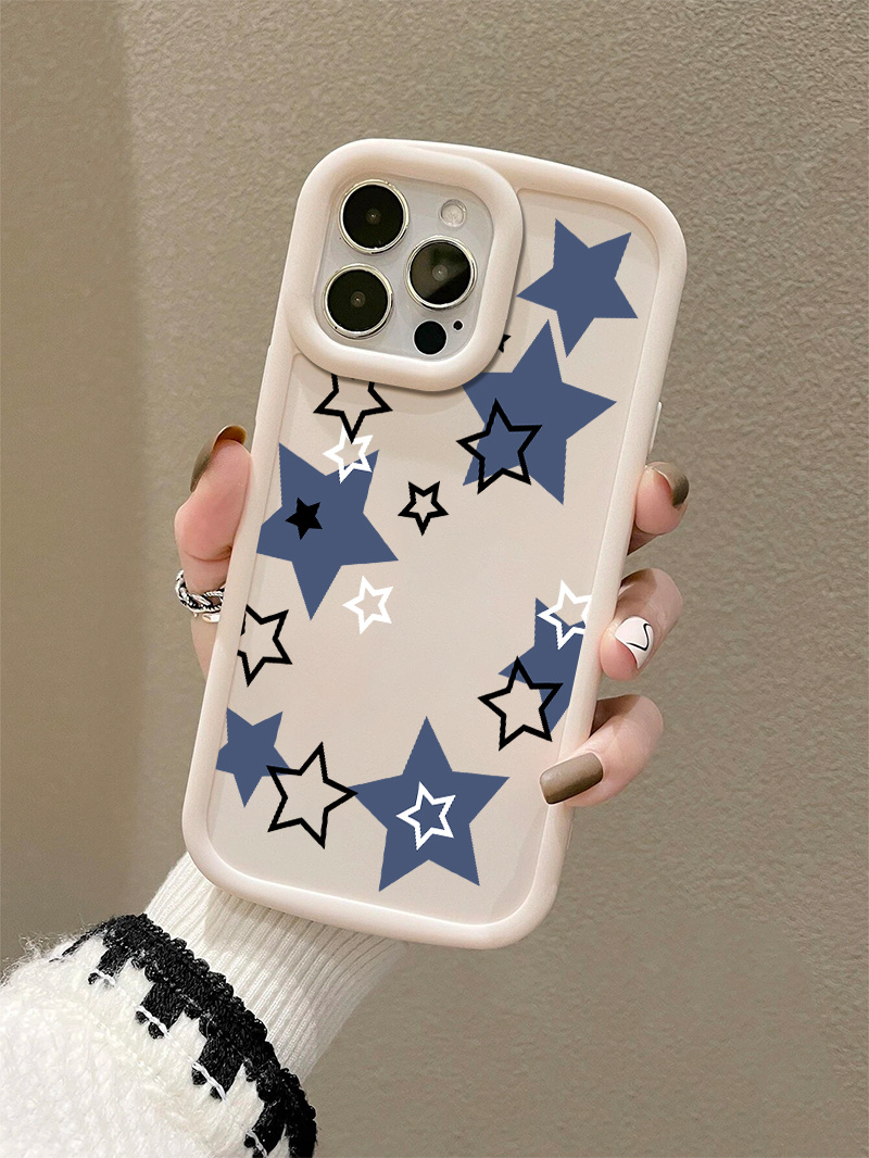 Star Graphic Printed Phone Case Iphone 14 13 12 11 X - Temu