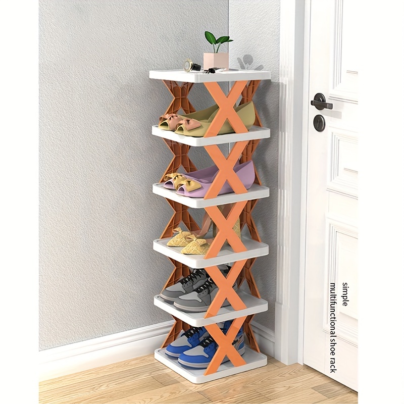 1pc stackable shoe shelf for small spaces easy to assemble and organize your footwear details 0