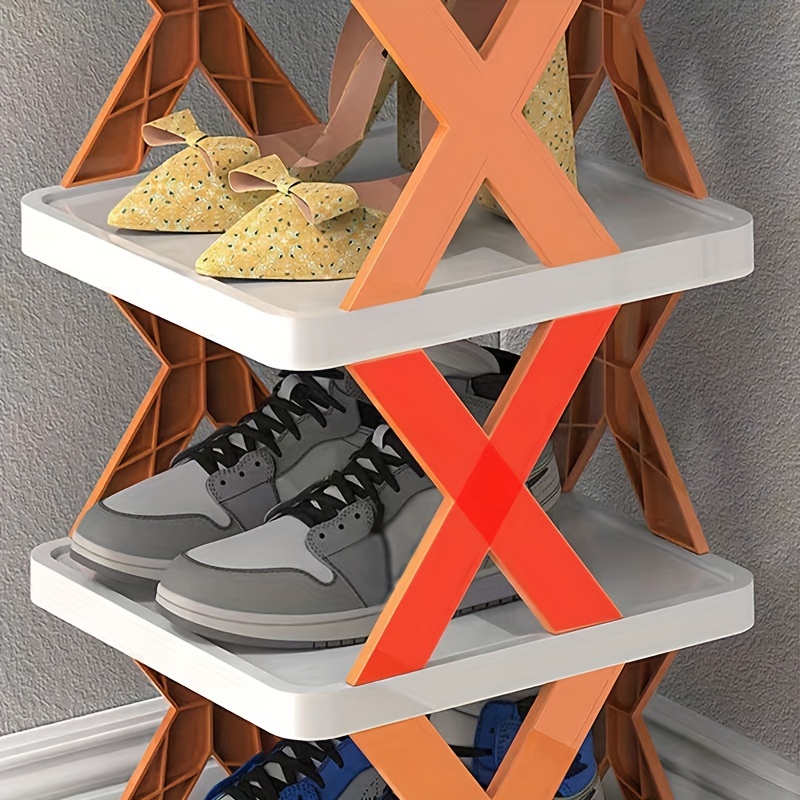 1pc stackable shoe shelf for small spaces easy to assemble and organize your footwear details 8