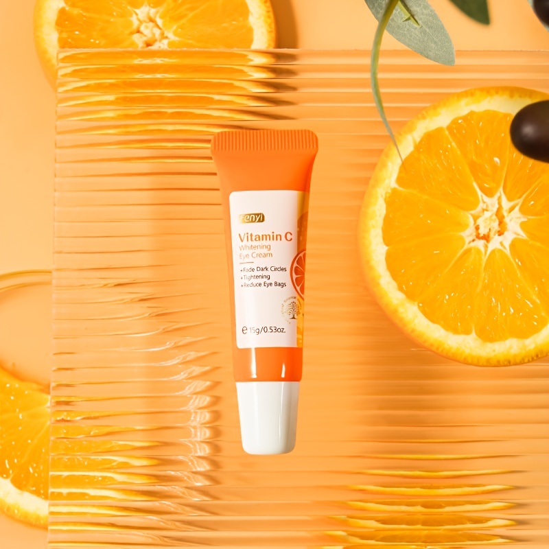 2pcs vitamin c brightening eye cream smoothing fine lines lightening dark circles brightening skin cream 15g details 7