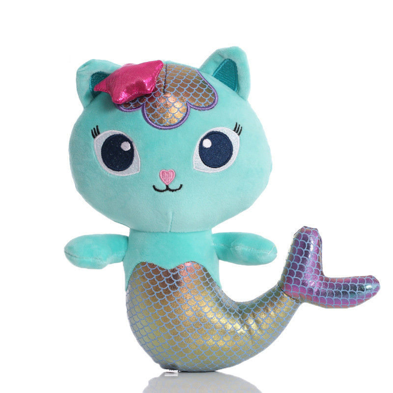 Gabbys Dollhouse Mermaid Cat Doll Jouet En Peluche Animaux En Peluche Pour  Enfants Cadeau Danniversaire - Jouets Et Jeux - Temu France