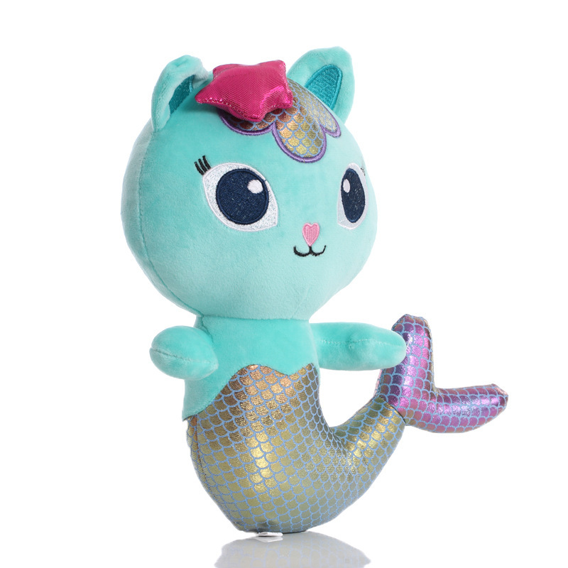 adorable mermaid plush doll perfect toy figure for dollhouses 2