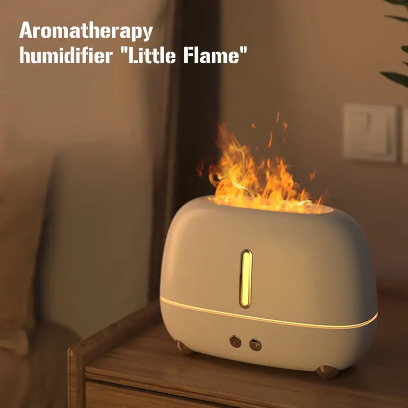 1pc aroma diffuser air humidifier ultrasonic cool mist maker fogger led essential oil flame lamp diffuser details 1