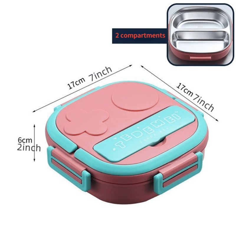 Stainless Steel Lunch Box for Kids School with Compartments Lunch