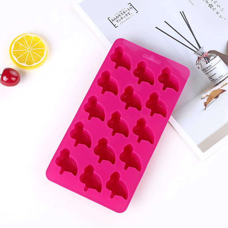 Flamingo and Penguin Ice Tray mold