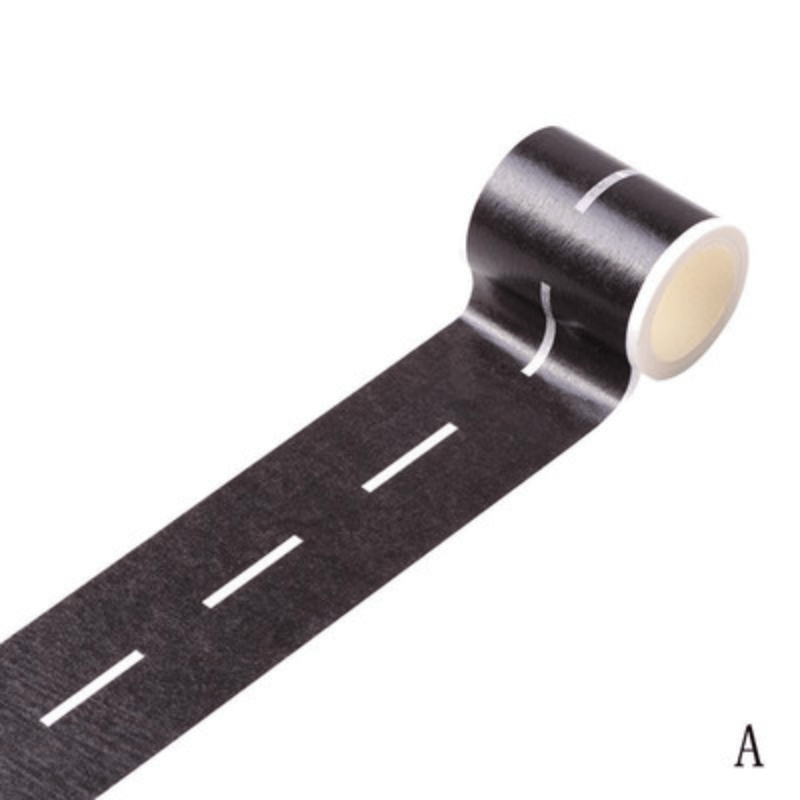Splicing Path Road Tape Puzzle Creative DIY Road Highway Railway Paper Tape  Removable Track Road Kids