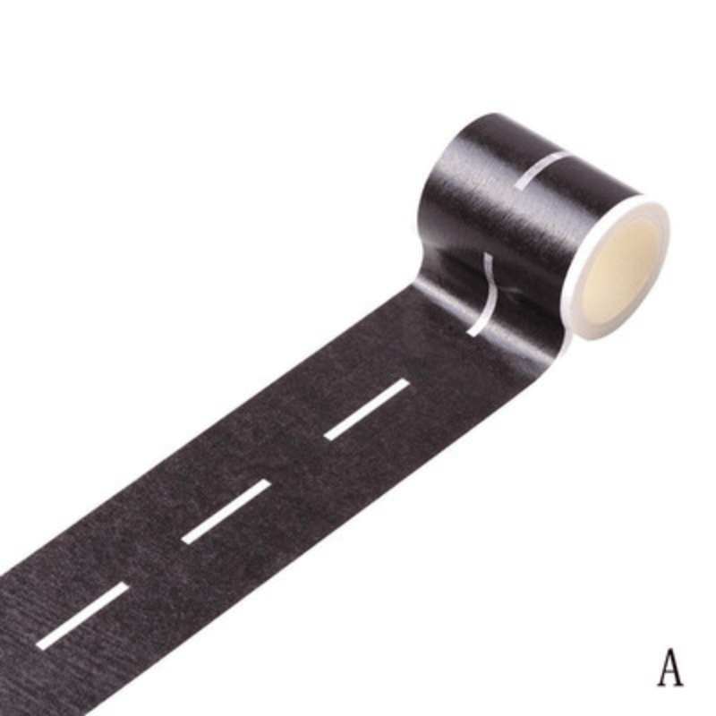 Long Wide Black Road Track Tape Road Tape For Kids Birthday - Temu