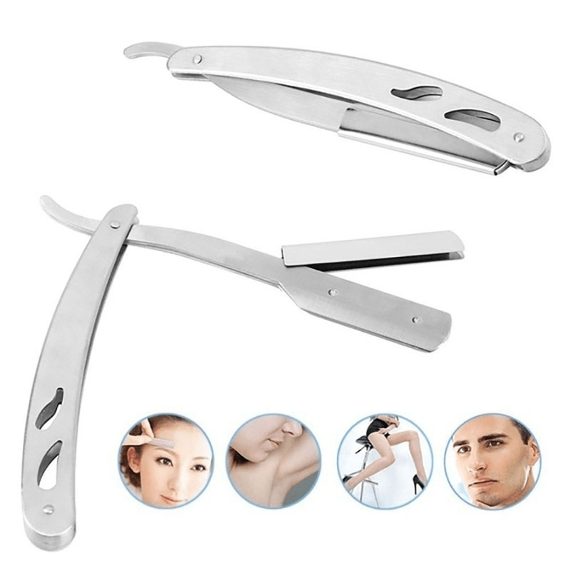 Utopia Care Professional Manual Shaver Straight Edge Stainless Steel Sharp  Barber Razor Eyebrow Trimming Knife - AliExpress