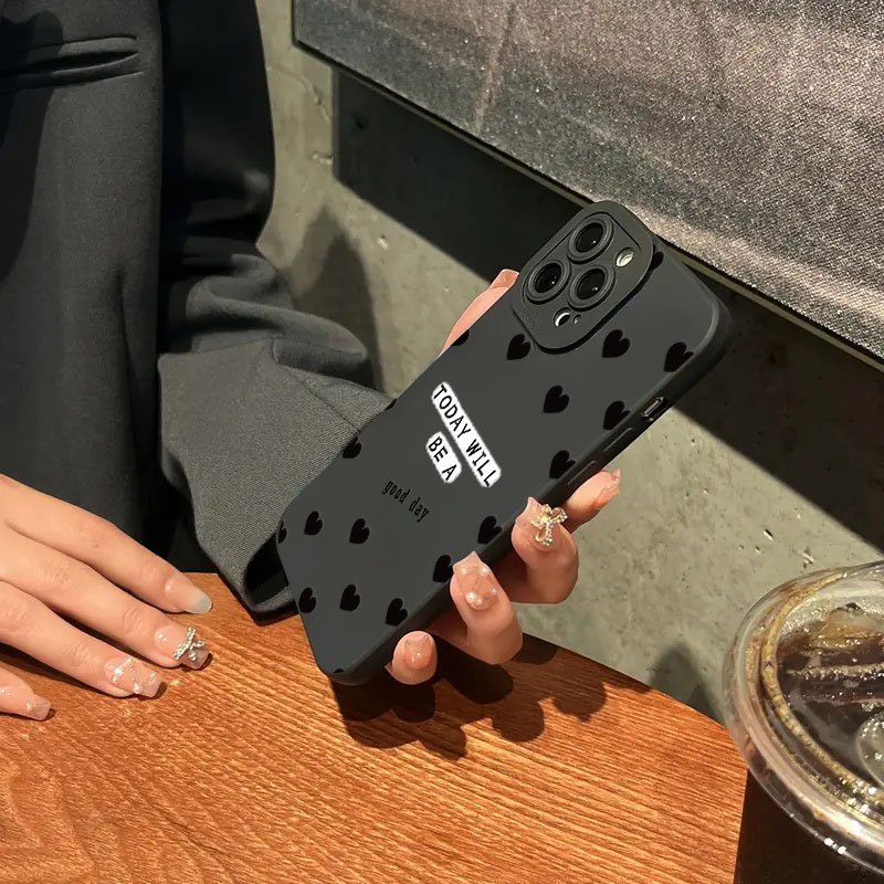 Love Heart Phone Case For IPhone 15 Pro Case IPhone 11 12 13 14 Pro Max Mini XR XS X 7 8 Plus SE Transparent Soft Cover Fundas – Buy The Best Products In The Online Store - Foto 8