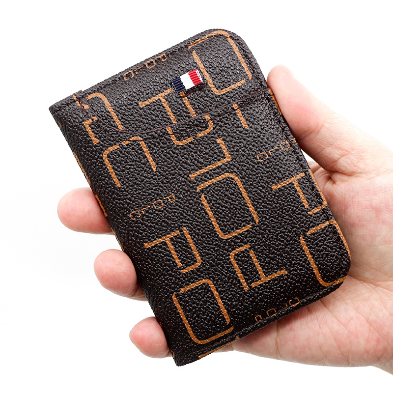 Cloud Pattern Id Card Short Wallet, Pu Leather Portable Lightweight Card  Holder, Practical Card Organizer - Temu
