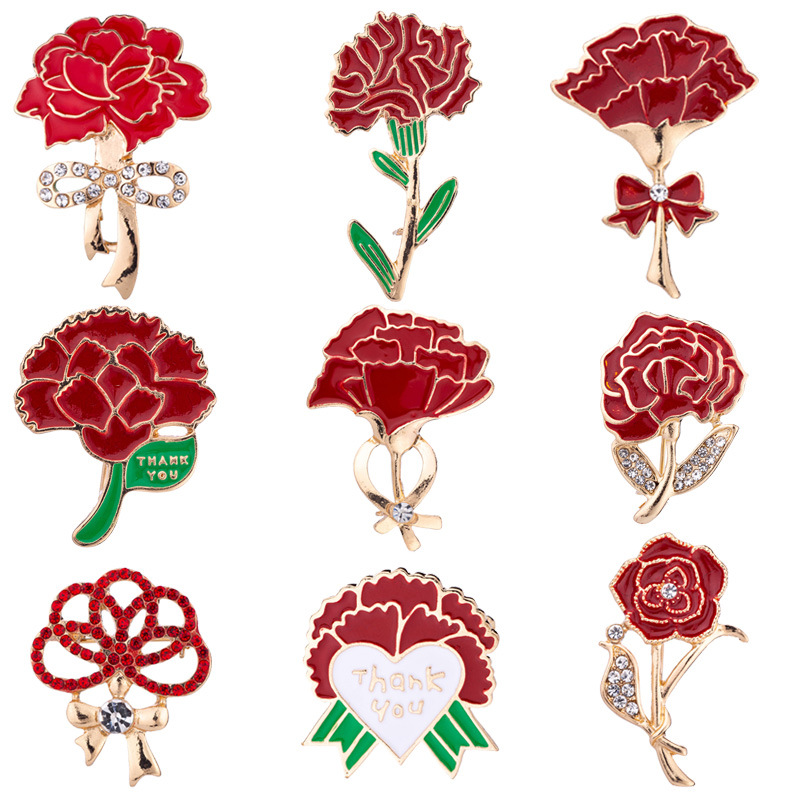 Lot De 4 Badges Broches Fleurs En Alliage - Modèles Marguerite, Pivoine Et Autres | Décoration Sac à Dos, Vêtement, Chapeau