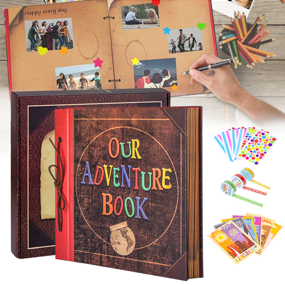 Diy Handmade Photo Album Scrapbook Adventure Book