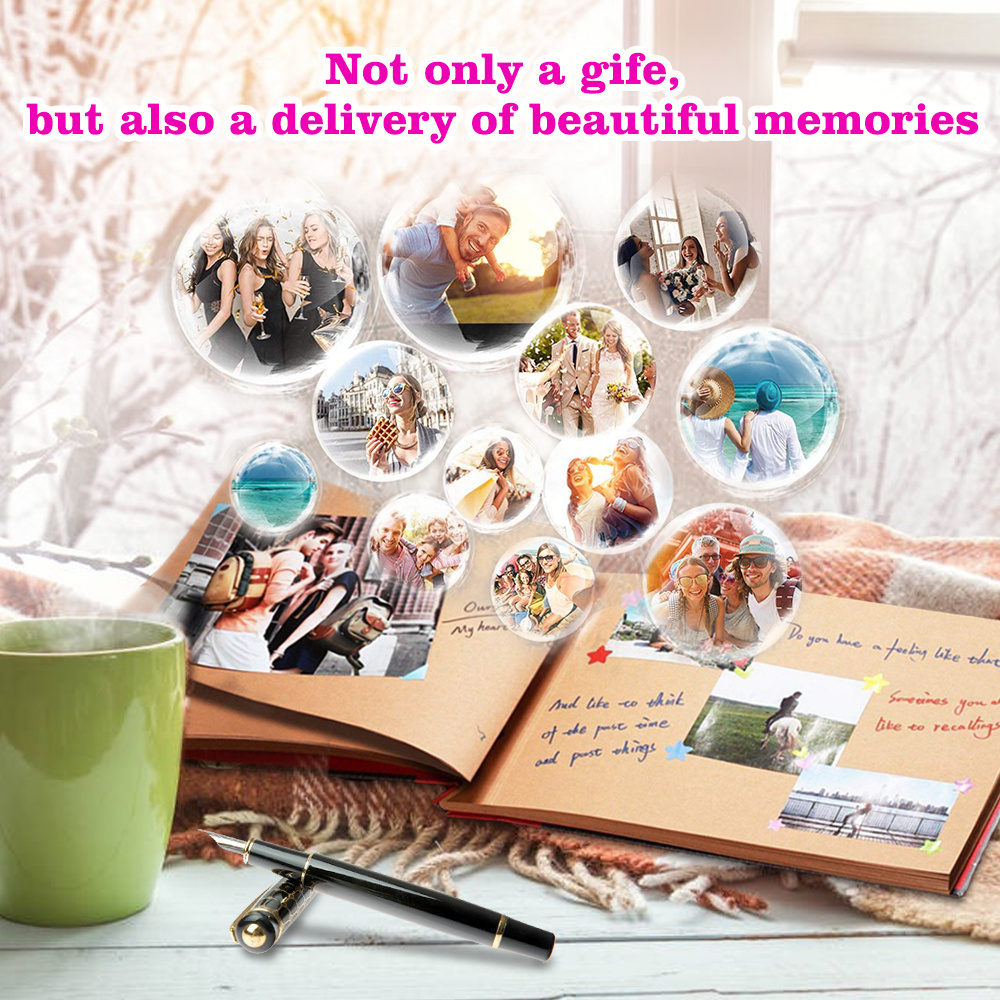 Our Adventure Book 80 Page DIY Handmade Photo Album Scrapbook Retro Kraft  Album Anniversary Wedding Memory Book Mothers Day Gift