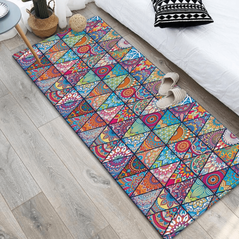 1pc Bathroom Rugs Mats 20x31.5 Water Absorbent Non-Slip Mat Used