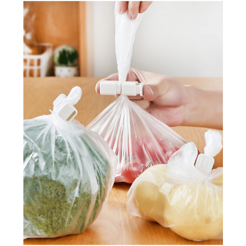 1pc Bag Holder, Kitchen Bag Clips For Freshness, Creative Bag Rack For  Storage