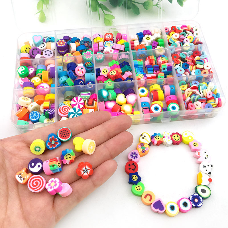 15 Style Mix Polymer Clay Acrylic Jewelry Making Kits Soft Pottery