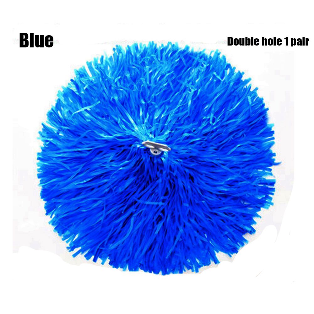 Pompones de animadora para disfraces Color Azul (1 par)