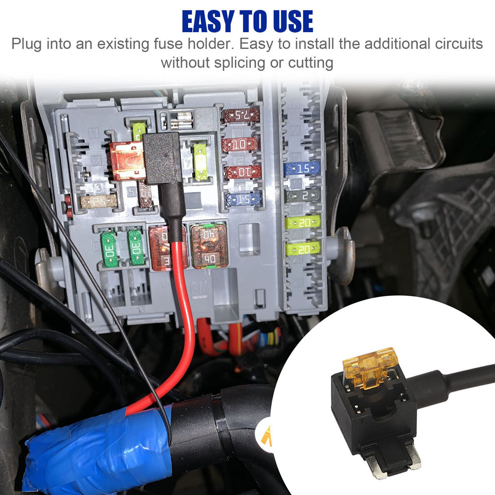 Car Add a circuit Fuse Adapter Mini Tap Blade Fuse Holder - Temu