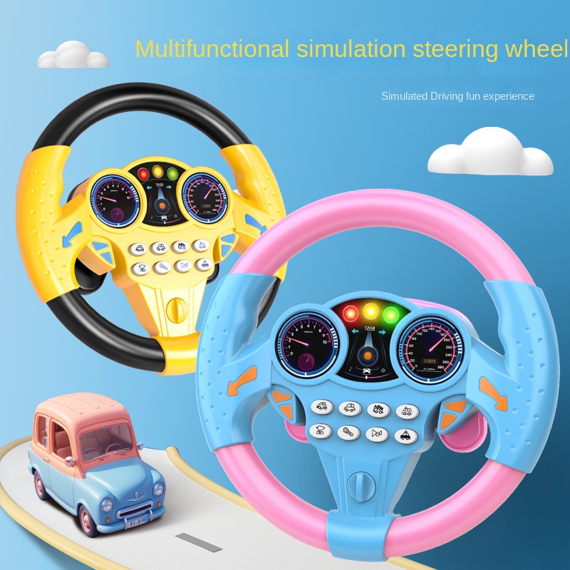 Car Steering Toys Steering Wheel Toy Car Mainan Baby Temu