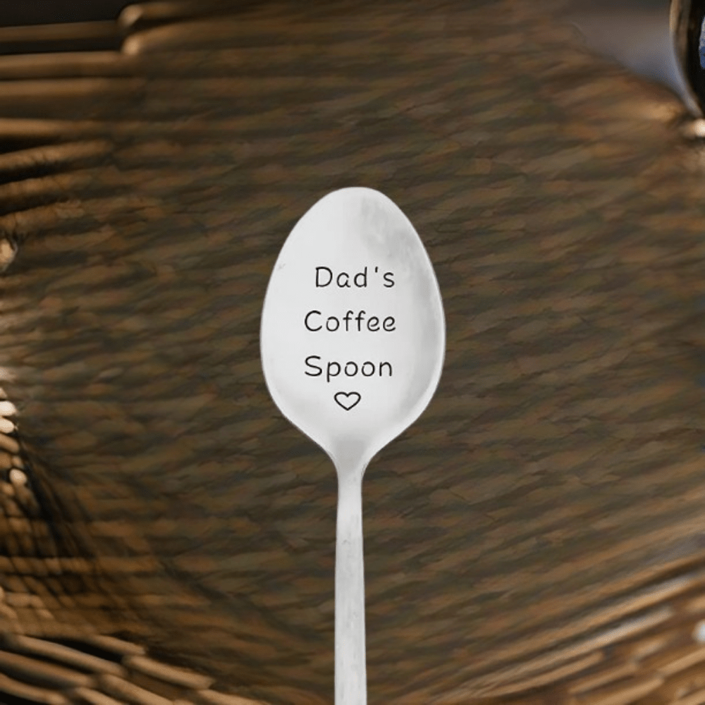 Dad's Coffee Spoon Laser Engraved Gift For Dad Fathers Day - Temu