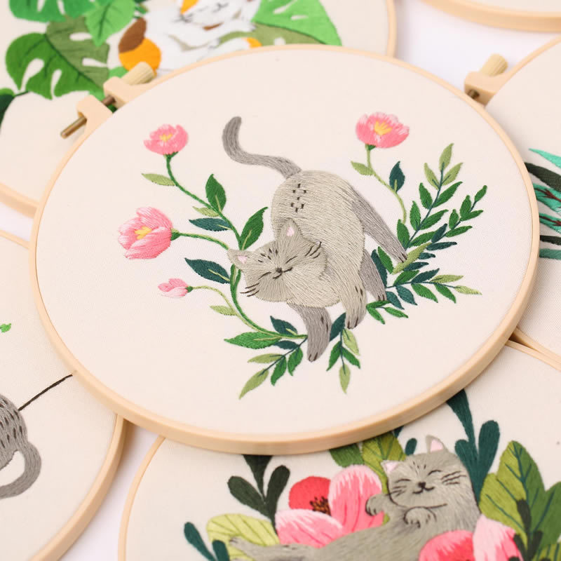 Prefers Cats To People: Funny Embroidery Kit — I Heart Stitch Art: Beginner  Embroidery Kits + Patterns