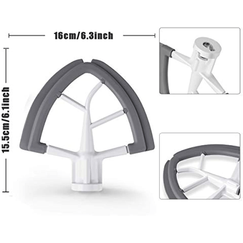  Replacement Flex Edge Beater with Scraper for Kitchen Aid,  Upgraded Paddle Attachment for KitchenAid Tilt-Head Stand Mixer (4.5-5  Quart): Home & Kitchen