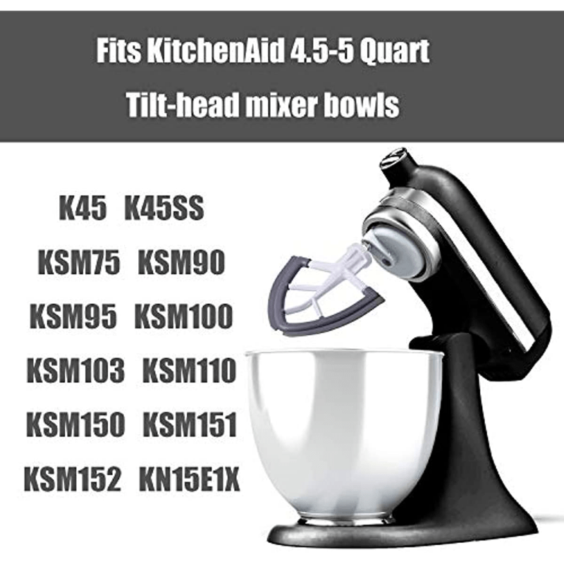 Flex Edge Beater For Kitchenaid 5 Quart Bowl lift Stand - Temu