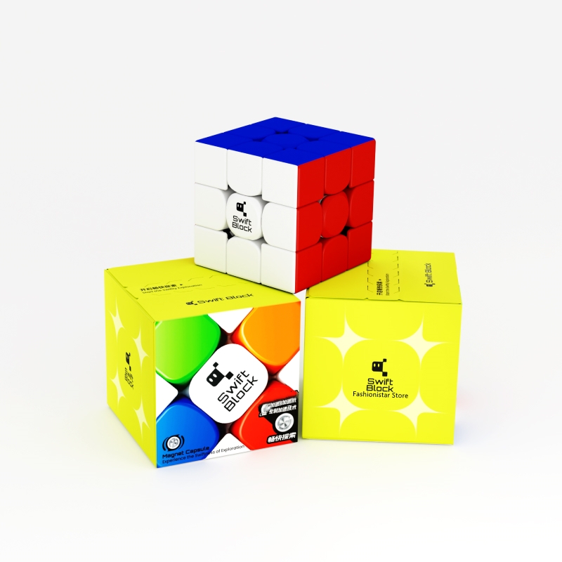  Bukefuno GAN Swift Block 355S 3x3 Magnetic Speed Cube 2023  Educational Magic GAN Swift Cube 355 S 3x3x3 Stickerless Cube : Toys & Games