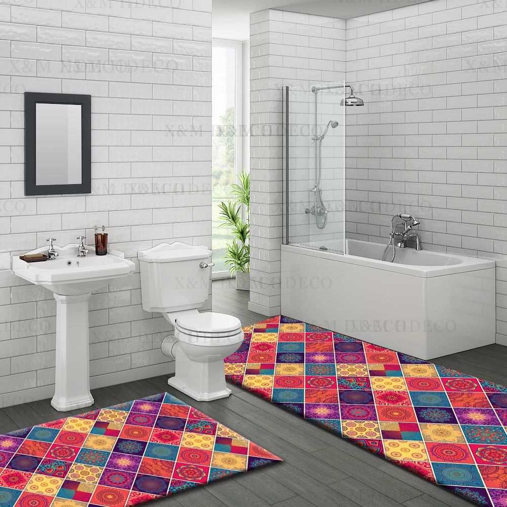 Anti Fatigue and Absorbent Bathroom Toilet Mat