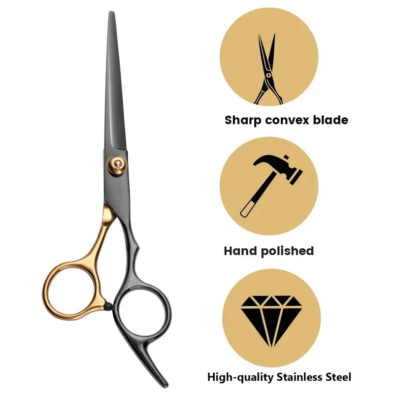 10pcs professional hair cutting thinning scissors set stainless steel hairdressing shears for home salon barber use details 4