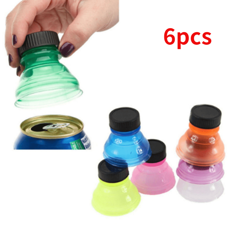 

6pcs, Soda Can Lids, Reusable Beverage Can Covers, Snap On Soda Savers, Summer Winter Drinkware Accessories