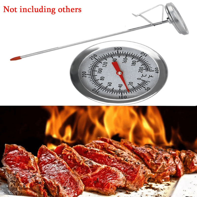 Barbecue Grill Thermometer Food Cooking BBQ Temperature Gauge Stainless  Steel 