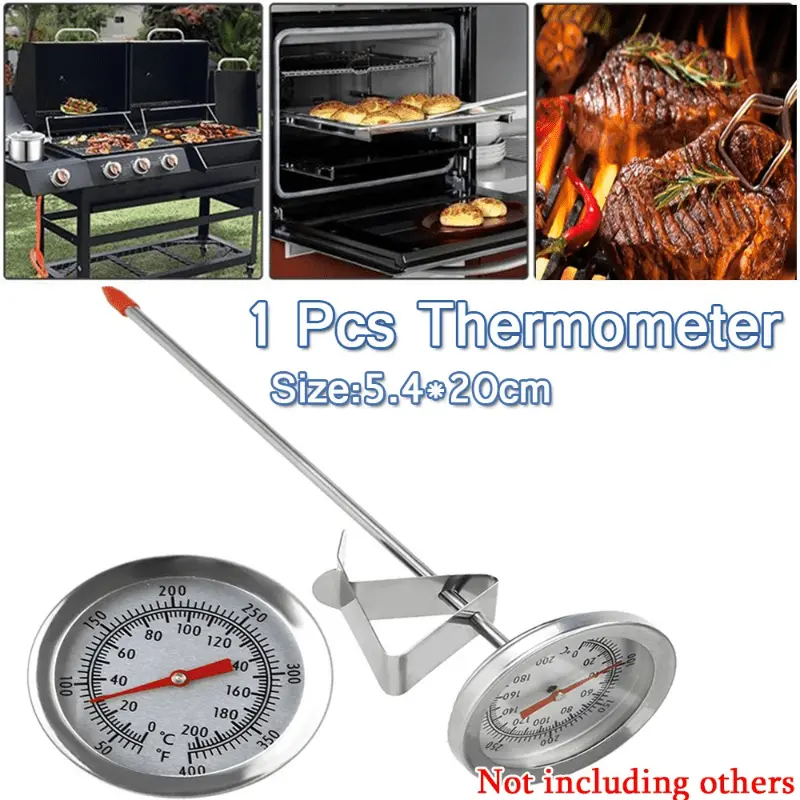 Stainless Steel Food Thermometer Cooking Barbecue Thermome Oven Temperature  Gauge - Temu
