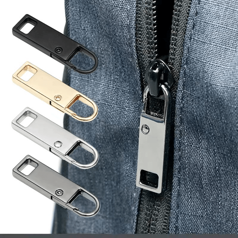 5pcs Zipper Pull Replacement, Random color Detachable Metal Zipper Pull Kit  Shaped Zipper Pulls For Coats Backpacks Jackets Pants Jeans Suitcase Purses  Handbags