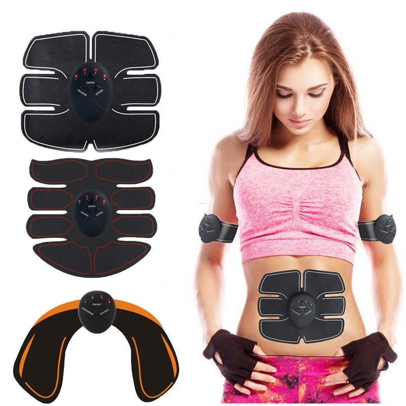 Electric EMS Muscle Stimulator Wireless Buttocks Trainer Abdominal ABS  Stimulator Fitness Body Slimming Massager Sculpt Machine